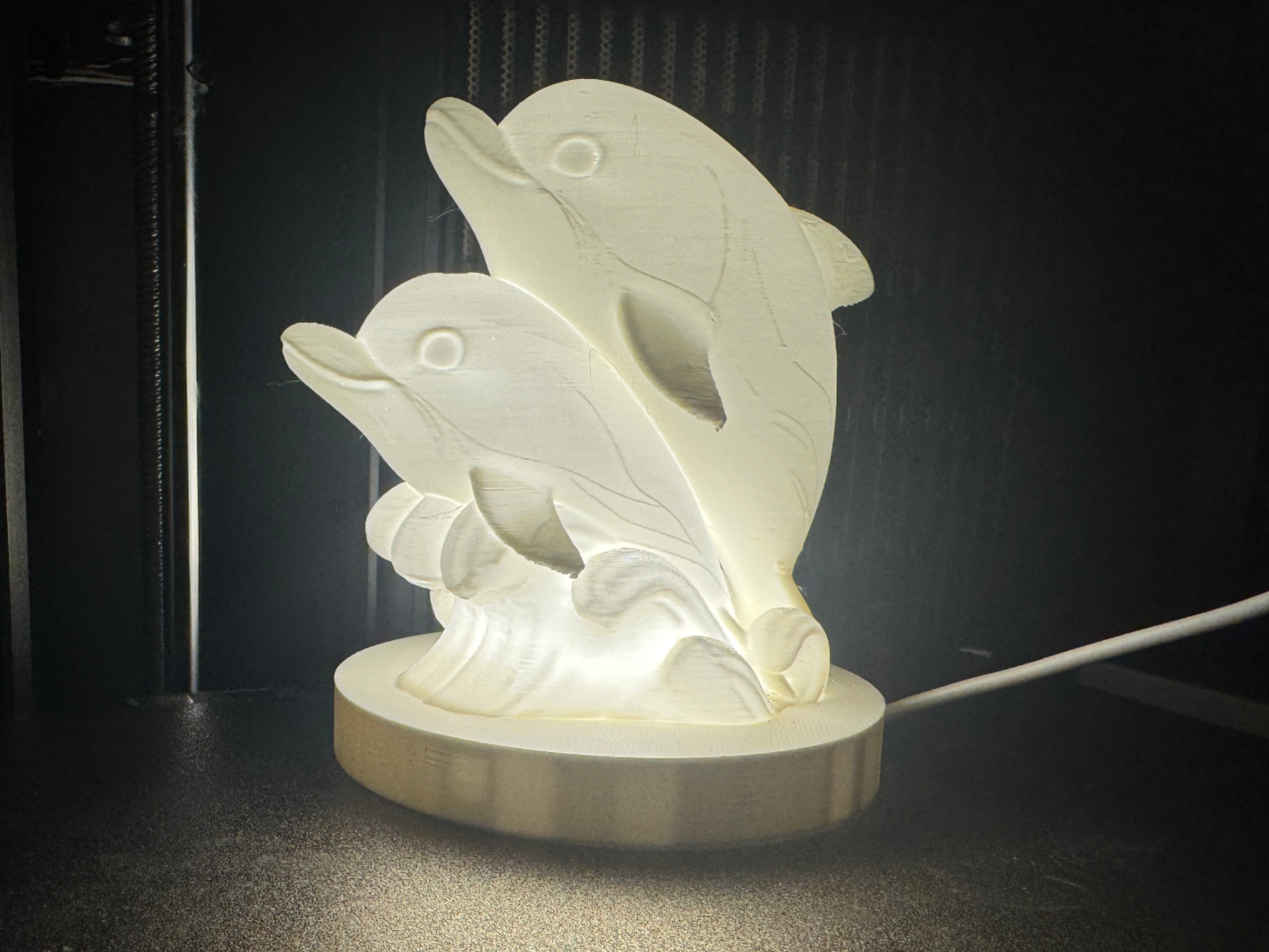 Dolphins Night Light & Ocean Desk Lamp