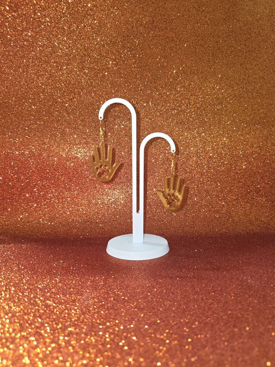 Soulmate paw earrings view 3