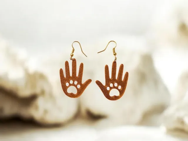 Soulmate paw earrings