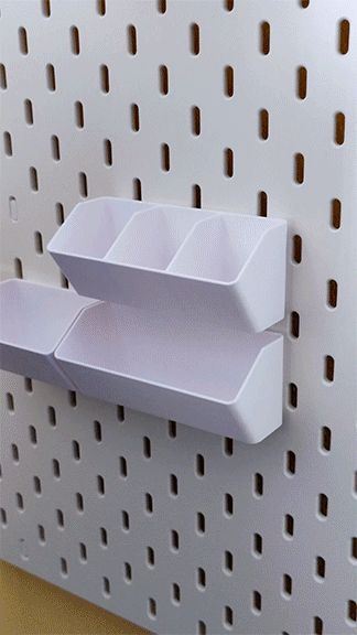 Skadis Removable Storage Bins (Customizable)