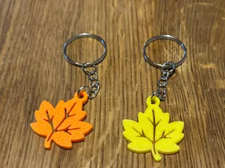 Leaf keychain