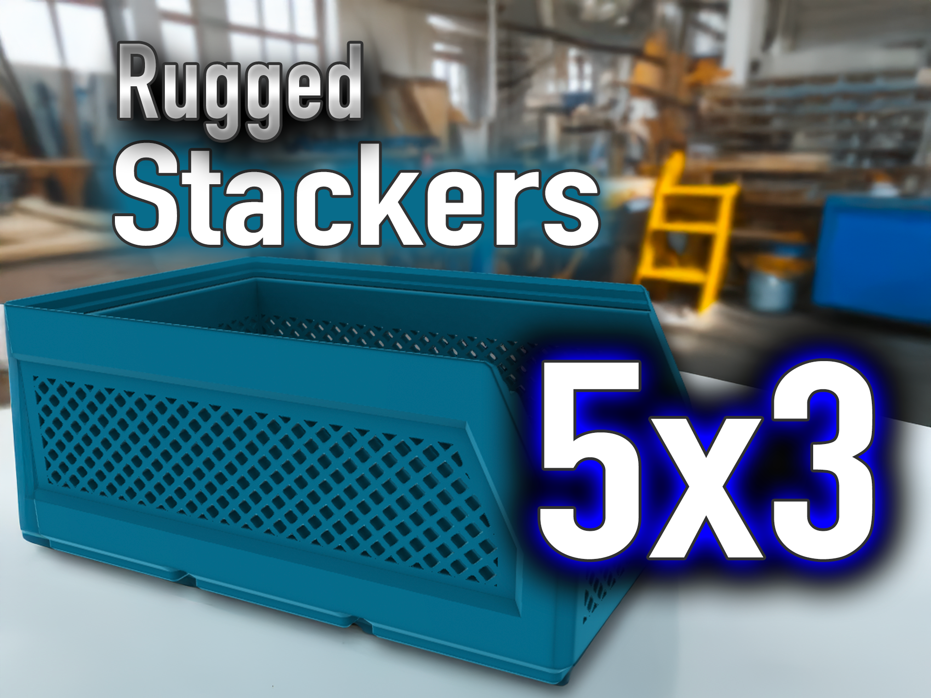 Miniatura 4 do modelo 3D Rugged Stackers - Gridfinity Storage Bins