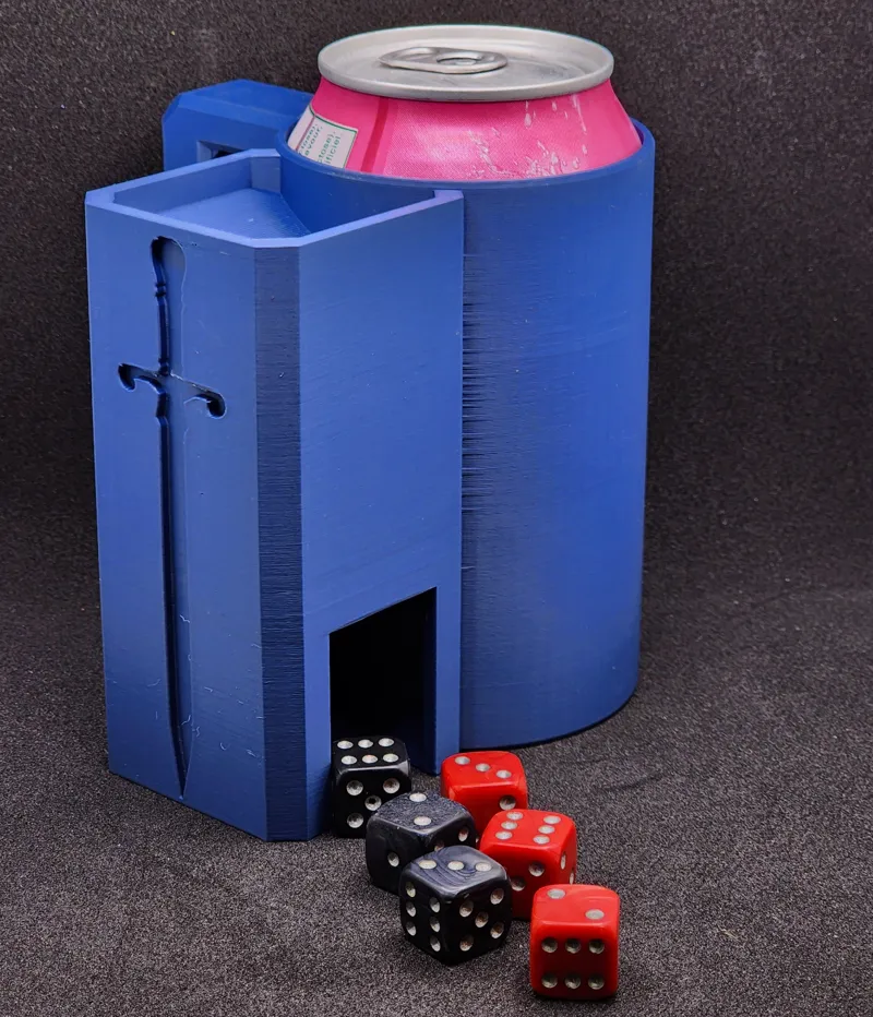 Drink Can Dice Tower