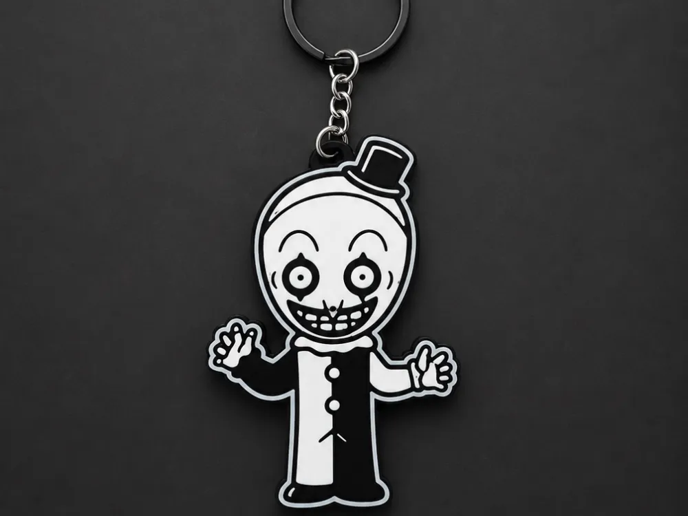 Llavero: Art the Clown keychain. Referencia del modelo original.