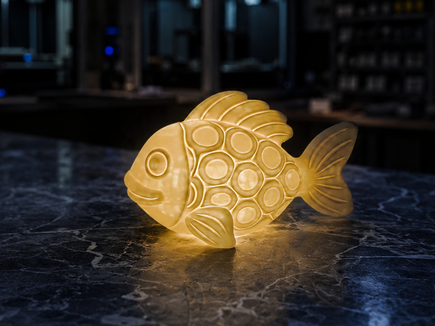 Leuchtfisch mit schimmerndem Schuppenzauber