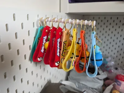 Skadis Keyring Rail Holds & Separates 15 keyrings