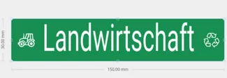 Schild Landwirtschaft