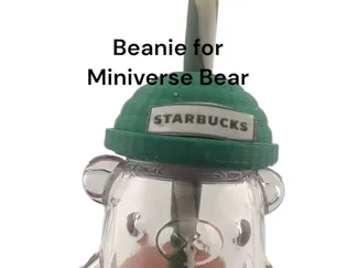 Green beanie for Miniverse Thai Boba Bear