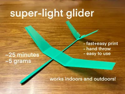 superlight hand-throw glider