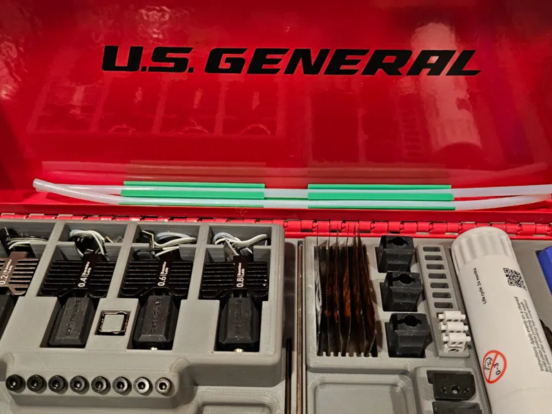 PTFE Tube Storage for Mini Tool Box Lid