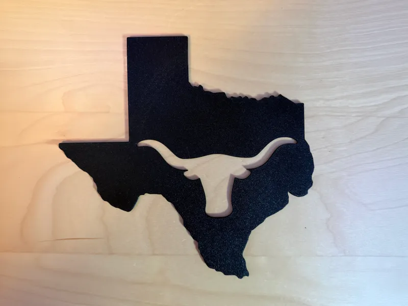 Texas State Longhorn Silhouette 