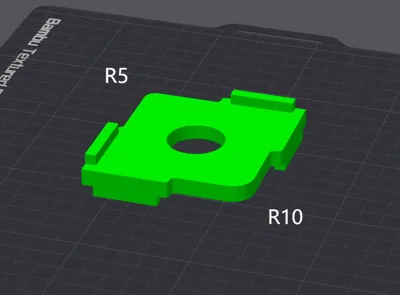 Trimming Router Right Angle Fence with R5+R10 Rounding on Both Sides
