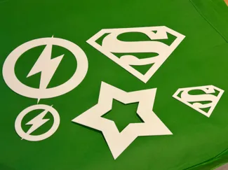 Superhero stencil