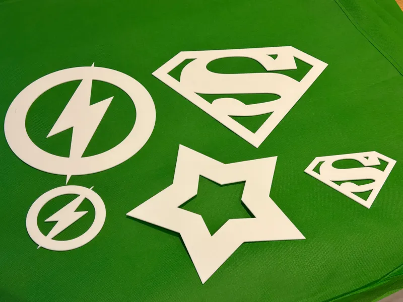 Superhero stencil