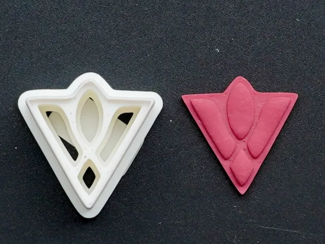 Triangle Polymer Clay Cutter Earrings Necklaces
