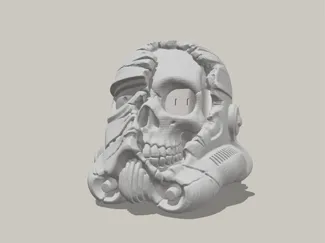 Mac Mini M4 Case_Star Wars Death Trooper Head