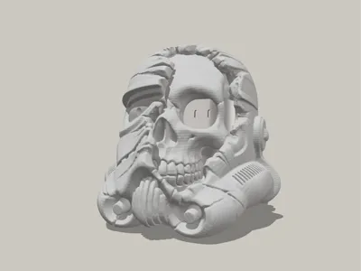 Mac Mini M4 Case_Star Wars Death Trooper Head