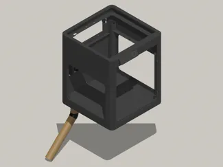 Poop Chute with kitchen roll for P1s P1p and X1c
