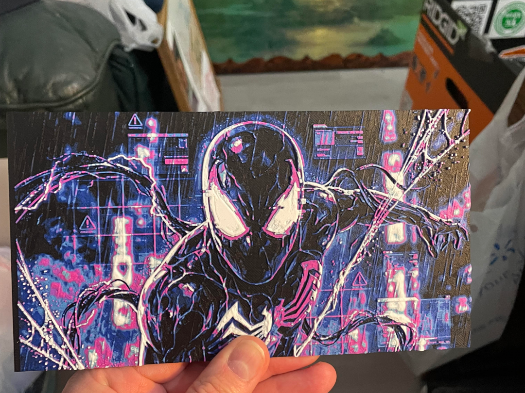 Spiderman Venom Suit Matrix Mode Hueforge