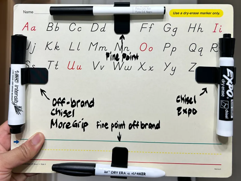Dry Erase Marker Clip for Mini Whiteboards