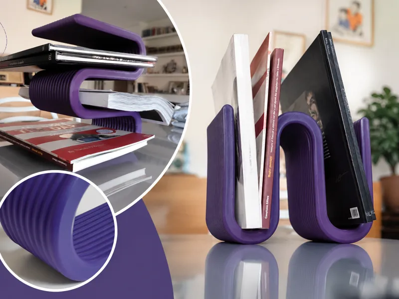 Book & Magazine Holder - Designer Bookend