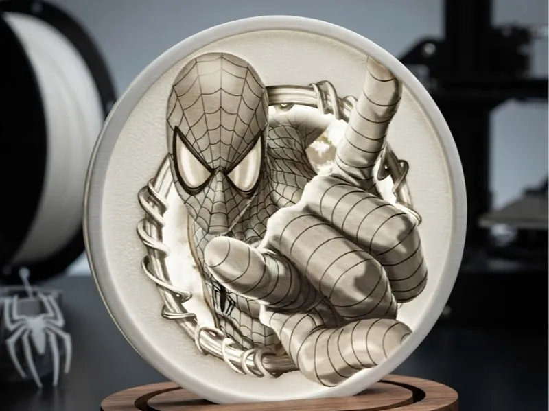 litofania spiderman