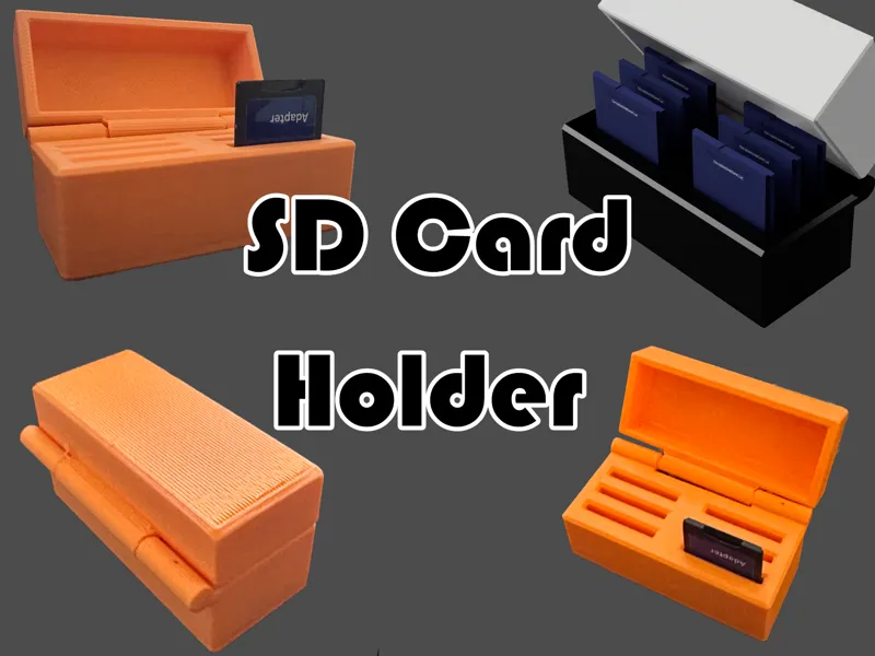 SD Card Holder Print in place