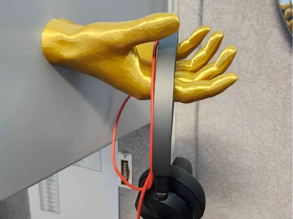 Support casque « main » aimanté