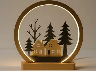 Lampe / Winterdekoration