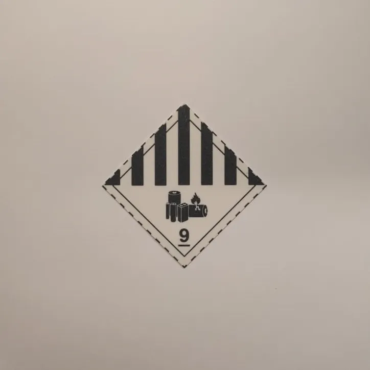 Lithium batteries (Hazard pictograms)