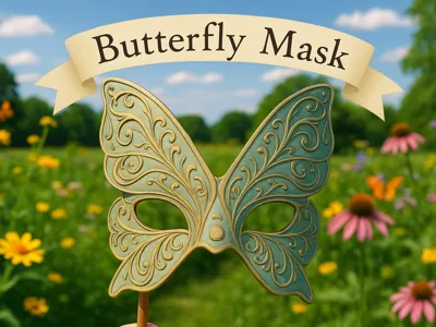 Kids Butterfly Cosplay Mask