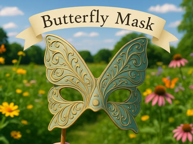 Kids Butterfly Cosplay Mask 