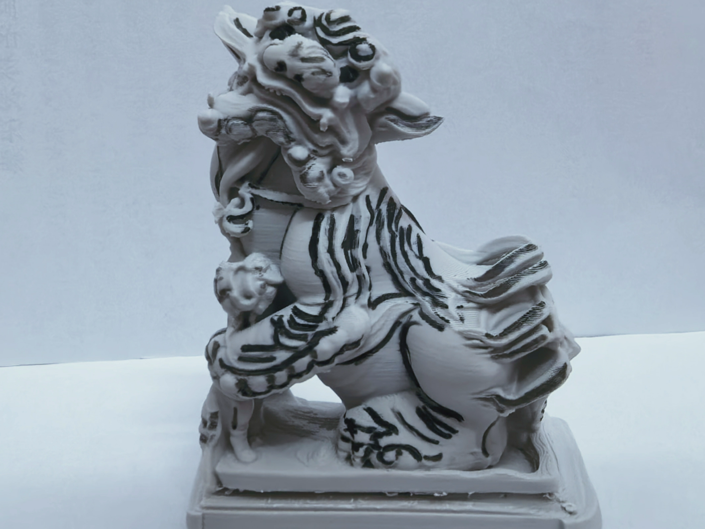 石狮子 3d print model download - MakerWorld