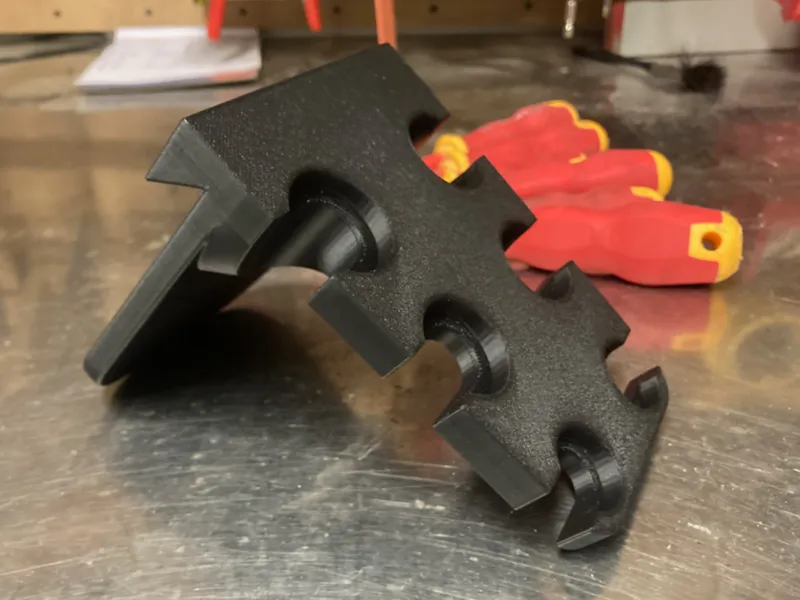 French cleat screwdriver holder