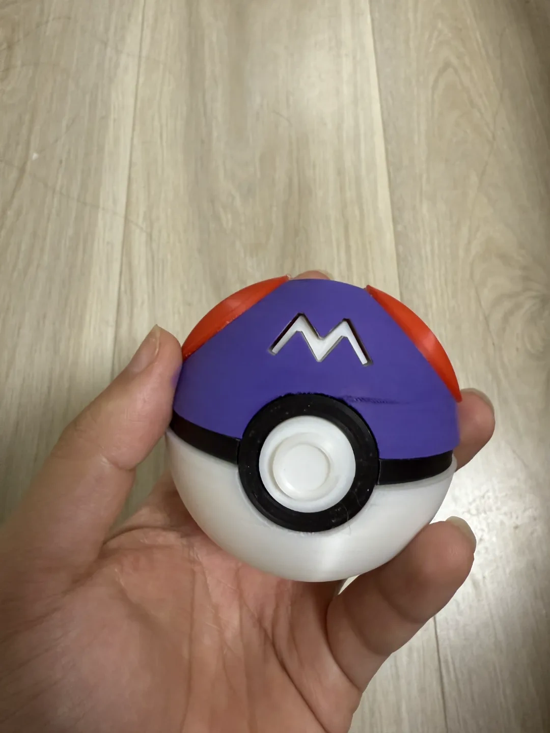 Miniatura 2 do modelo 3D 宝可梦精灵球masterball，大师球，分体版