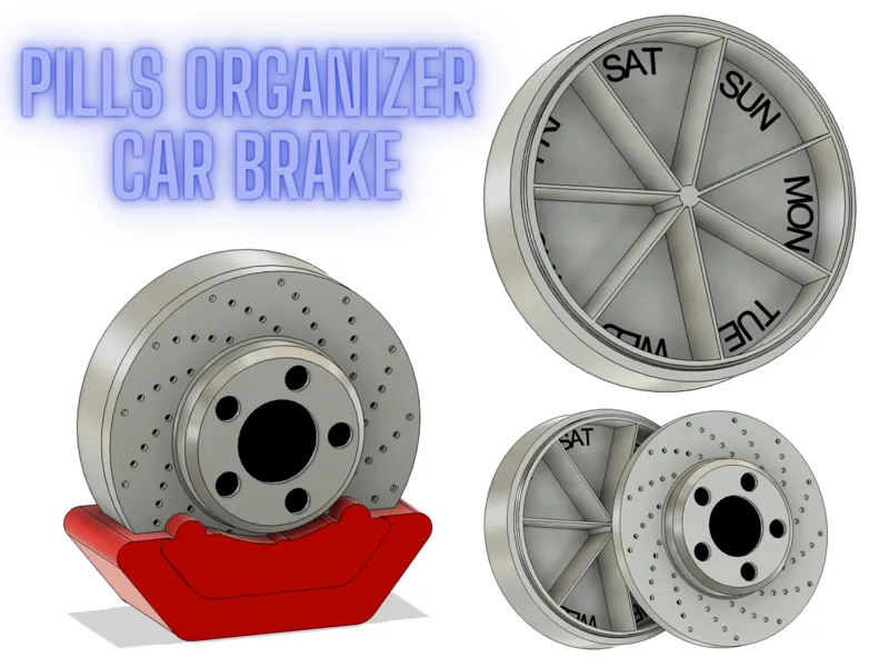 Pills Organizer Car Brake