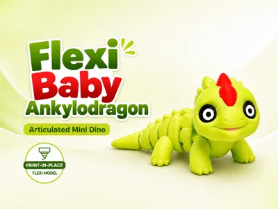 Flexi Baby Ankylodragon– Articulated Mini Dino Toy