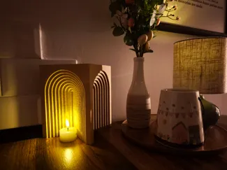 Arcolith Geometric Arc Decor Block