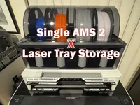 Single AMS 2 -Laser tray storage - H2D / H2S / H2C