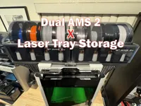 Dual AMS 2 - Laser Tray storage - H2D / H2S / H2C