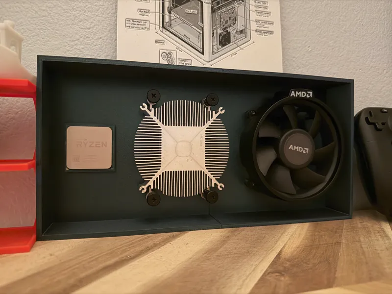 Ryzen CPU Shadow Box Display Frame 