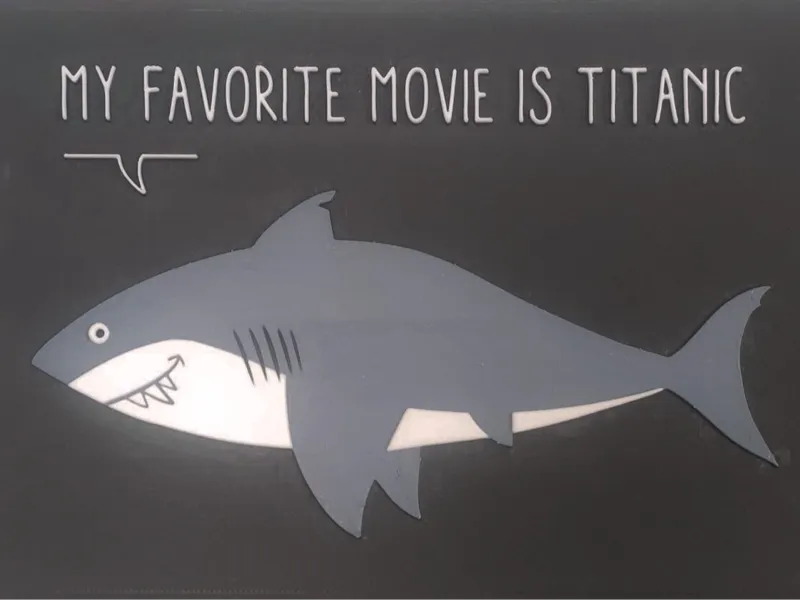 My favourite movie is titanic