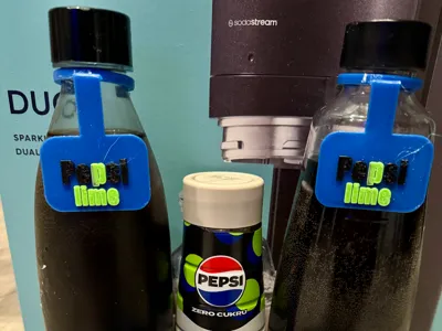 Pepsi lime Reusable Bottle Tag for SodaStream
