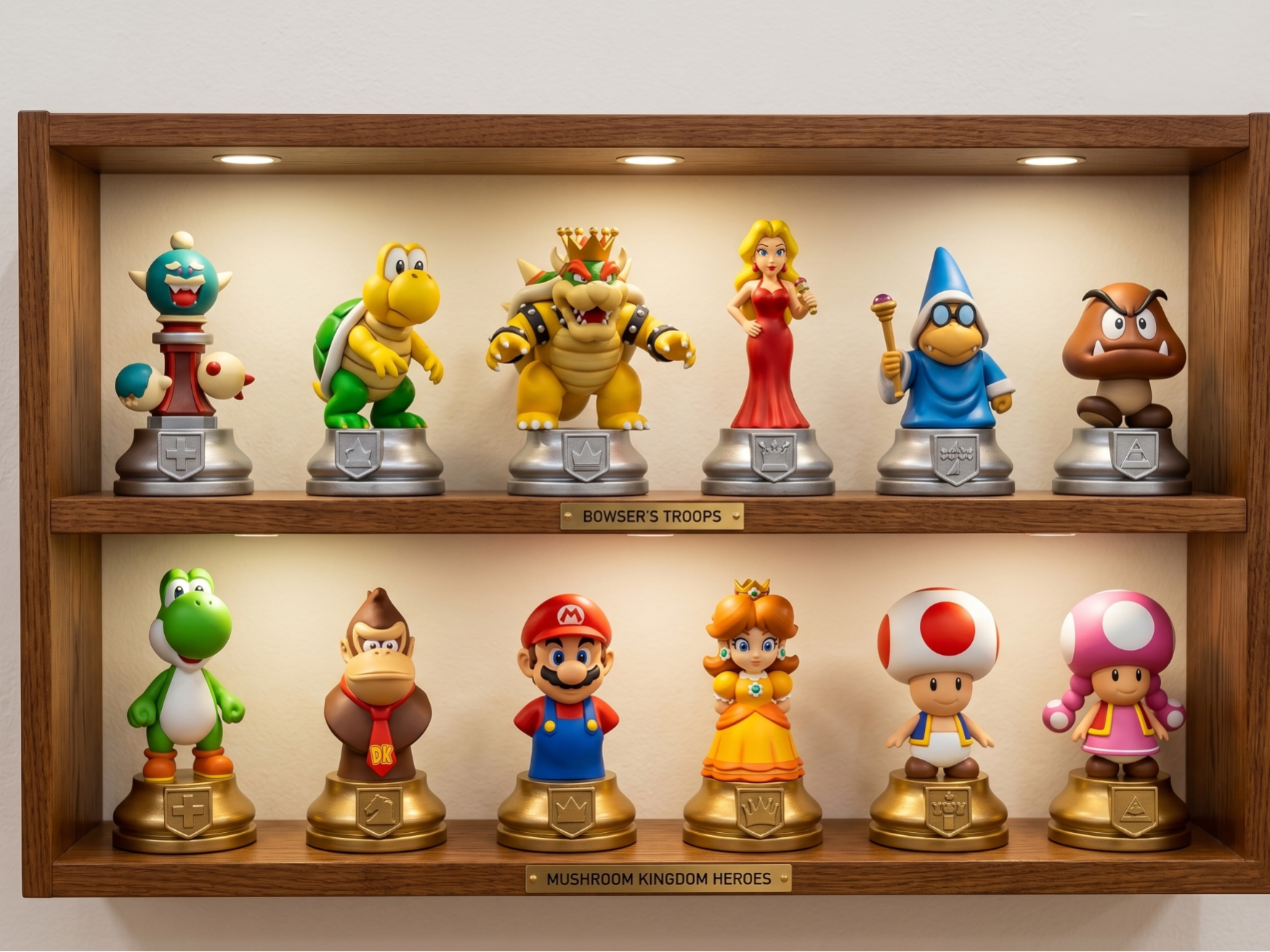 Super Mario Chess Set – Full Team STL Collection