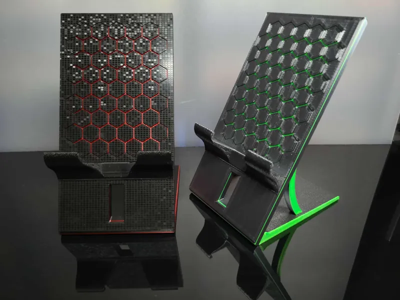 Phone holder stand honeycomb