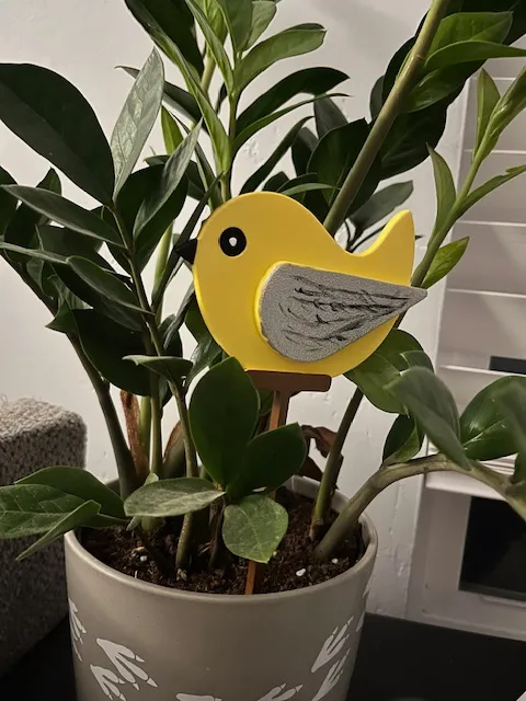Hidden key planter decoration - Bird