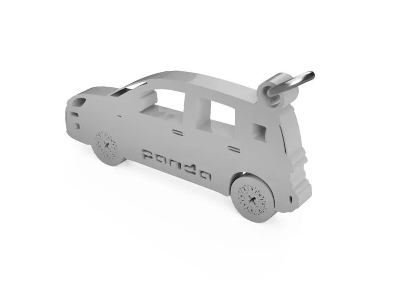 Portachiavi Fiat Panda – Silhouette 3D stampabile