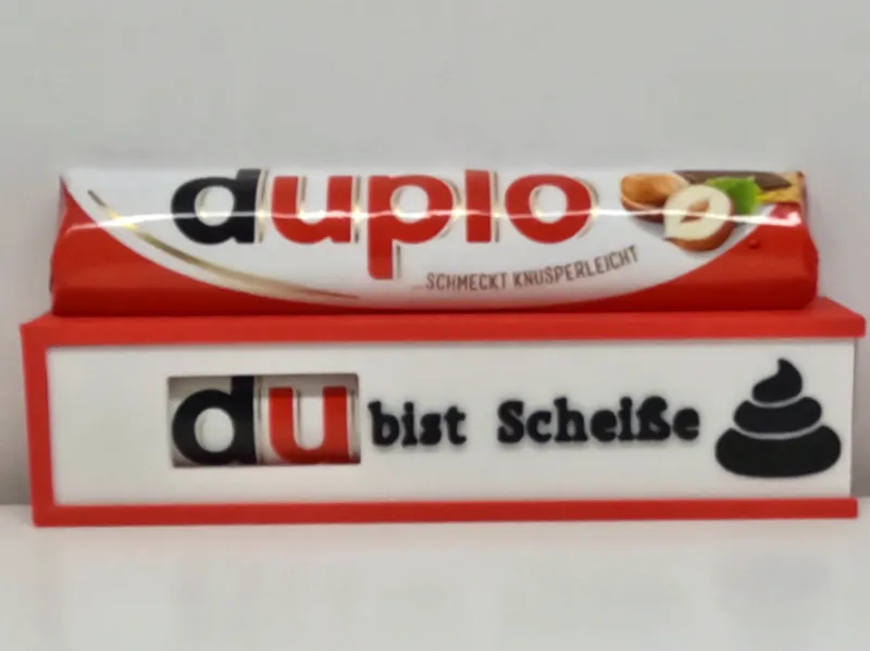 Duplo Box "Du bist scheiße" Geschenk