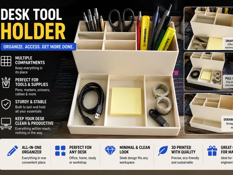 KLab - Modular Desk Organizer with Pull-Out Tray