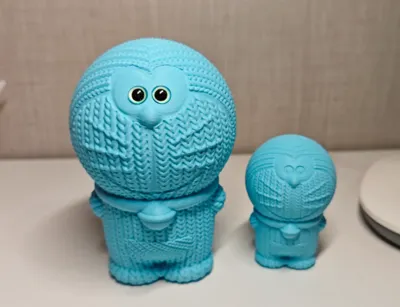 Knitted Doraemon Bionic Eye (Small Version with Eyes Included)